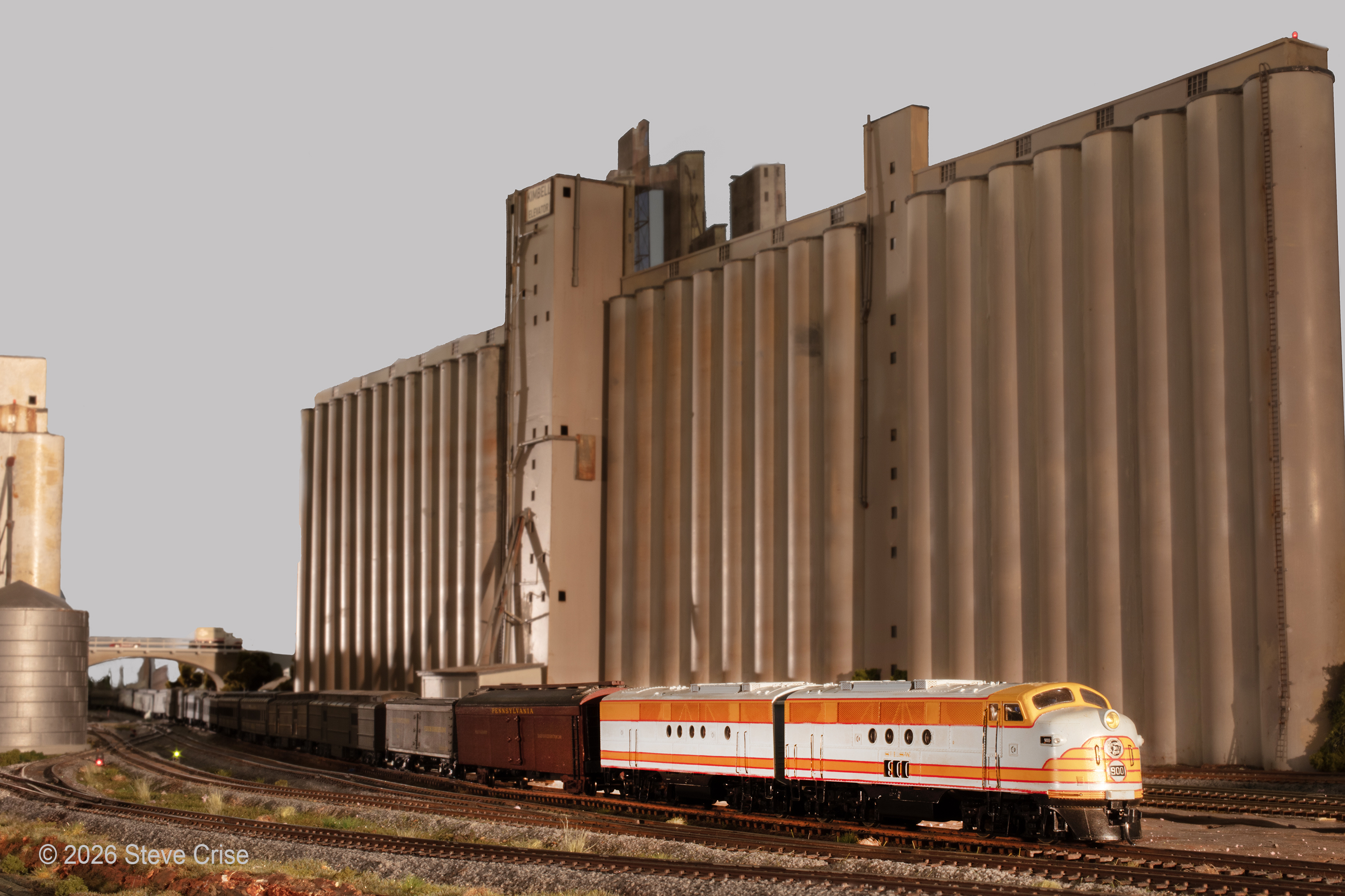 Military train running on the TWMRC layout